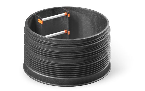 A DN 1000 riser ring produced entirely from recyclate | Pipelife