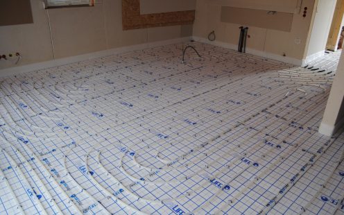 Installed Floortherm underfloor heating