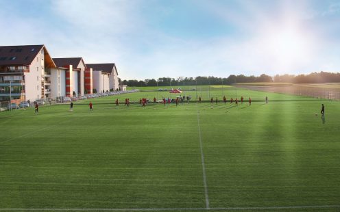 Boiska piłkarskie w standardzie FIFA z naturalną trawą w kompleksie Terme Vivat, Moravske Toplice, Słowenia