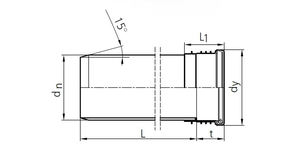 Drawing PP sewage pipe PP Connect