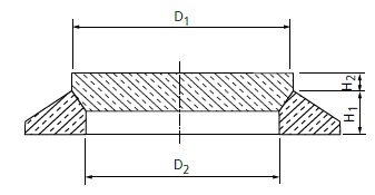 Drawing Concrete cone ring with concrete cover 