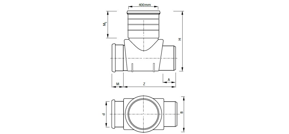 Drawing PRO 400 straight through long