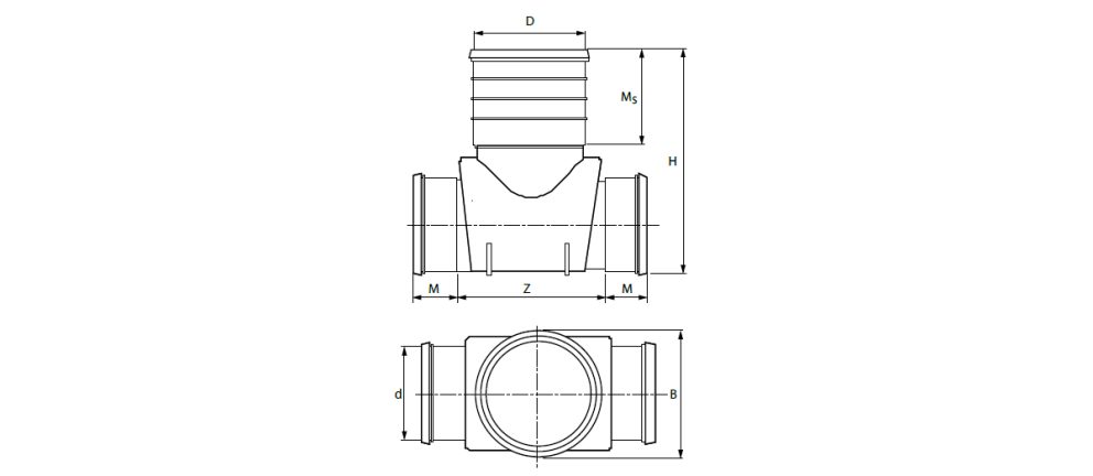 Drawing PRO 400 straight through Pragma long