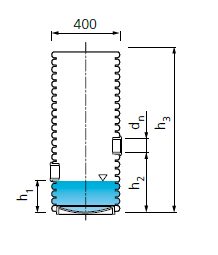 Drawing PP drainage chamber 35l