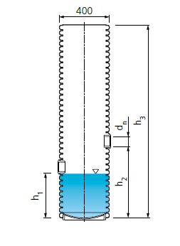 Drawing PP drainage chamber 70l