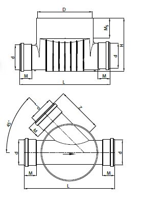 Drawing PRO 315 double branch