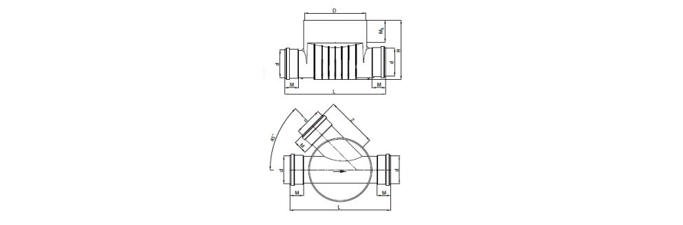 Drawing PRO 315 double branch