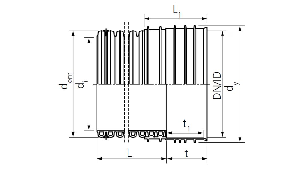 Rura Pragma ID - rysunek techniczny