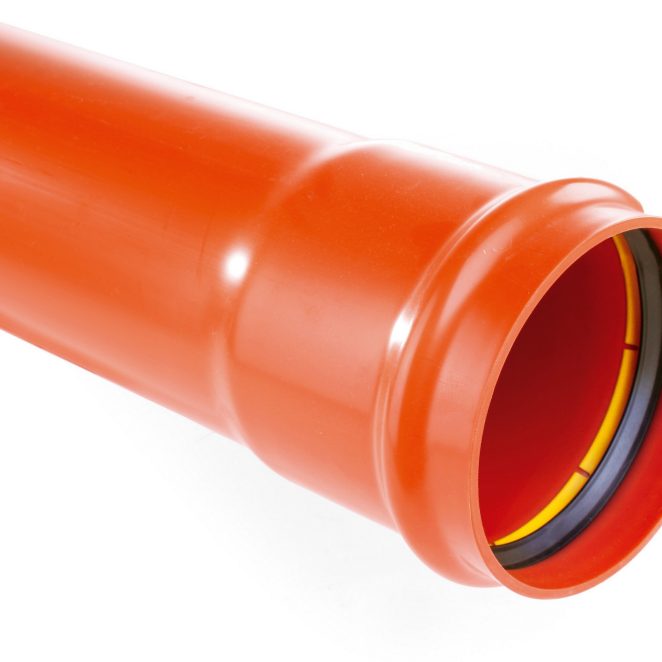 PVC sewage pipe sewer lock