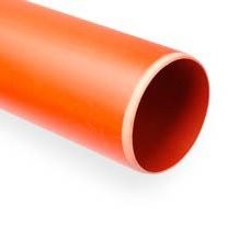 PVC sewage pipe w. socket