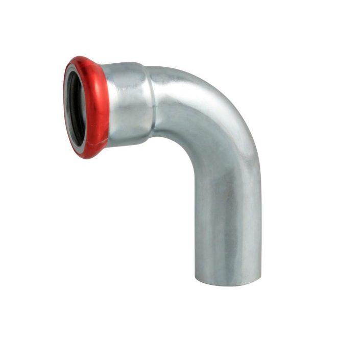 Steel nipple bend 90 C-Press 