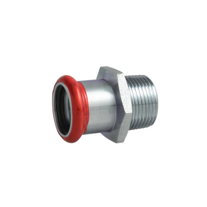 Steel coupling male thread C-Press