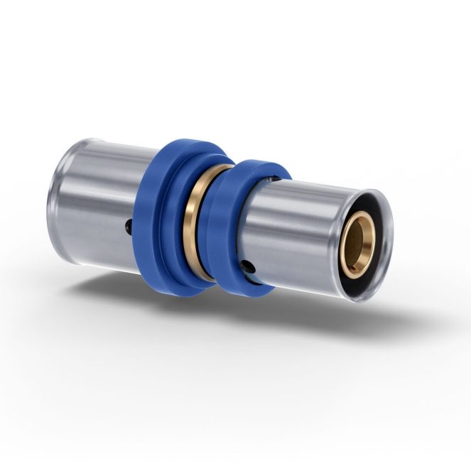 Brass press reduction coupling