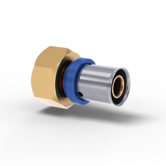 Brass press junction screw