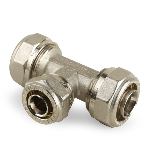Brass compression branch reduction