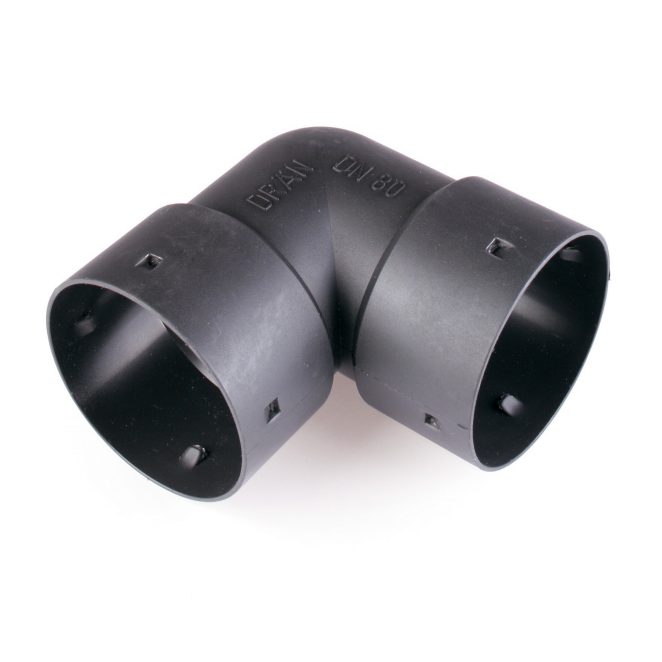 PVC Black Drainage Connector L 