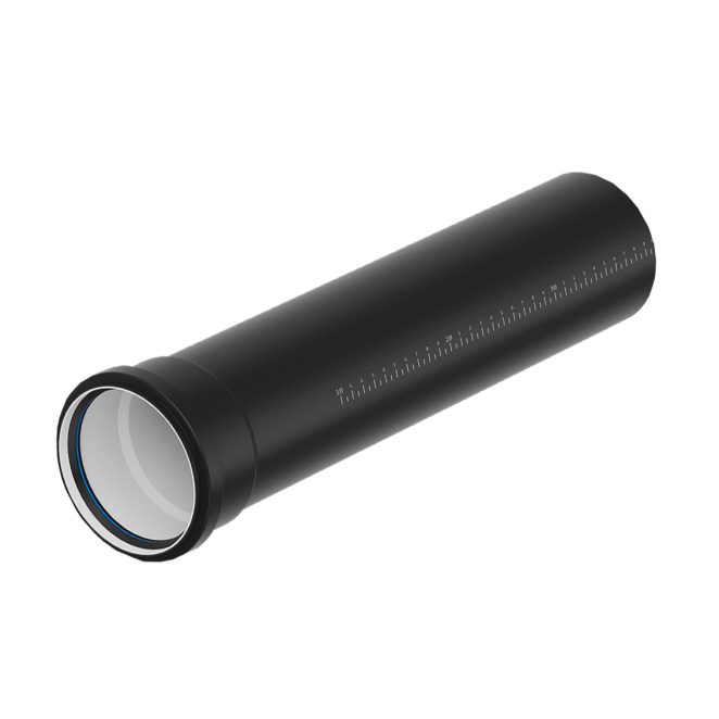 PP soil pipe Master 3 plus black