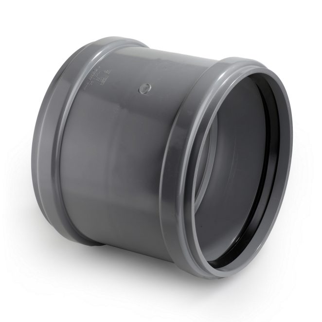 PVC double socket silver