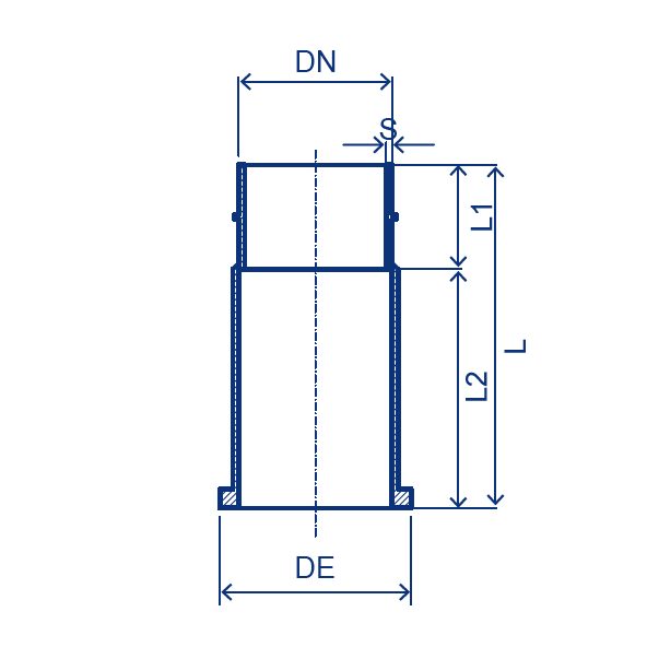 PEHD weldable socket