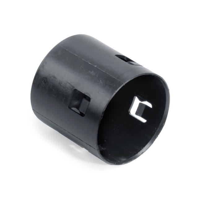 PVC black drainage end cap