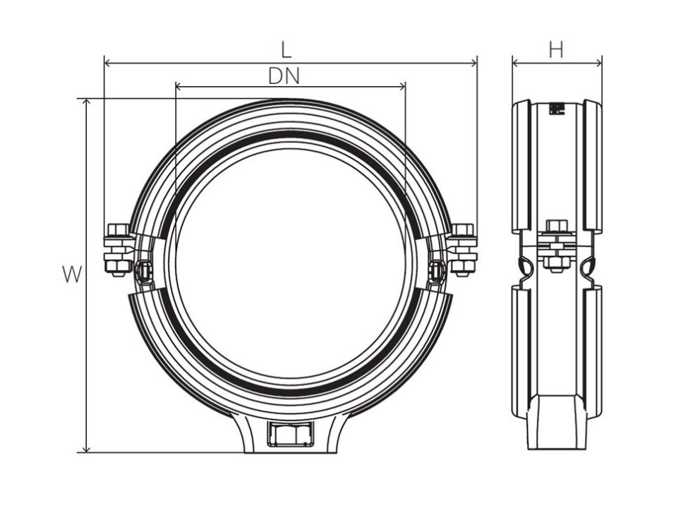 Silent clamp drawing