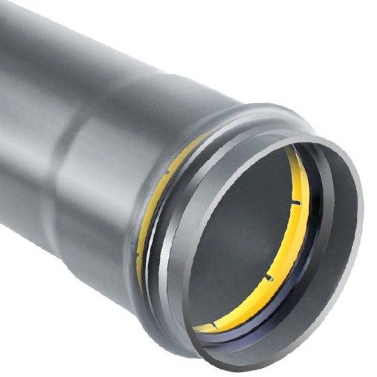 PVC sewage pipe silver lock